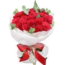 엔젤플라워 가격대비짱축하꽃다발 꽃상자 꽃배달 기념일선물, A11 해피레드