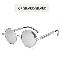 2022 금속 steampunk 선글라스 남성 여성 패션 라운드 안경 브랜드 디자인 빈티지 태양 ​​안경 oculos de sol