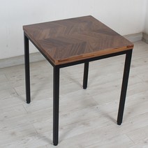 식당테이블 500X500 2인 업소용 식탁 사각 카페 탁자, 10.헤링본
