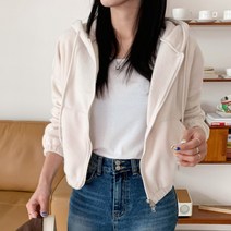 여자 플리스 가을 자켓 투웨이 크롭 쇼츠 후드집업