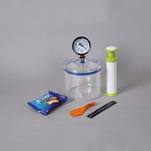 (JLS) 압력계달린 진공실험장치 (감압실험 진공상태관찰) 진공관찰세트 과학교육키트