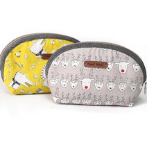 [펠트친구] 동화나라파우치만들기(바이어스 처리됨)/파우치 소품만들기 CA수업용 diy, 핑크스마일