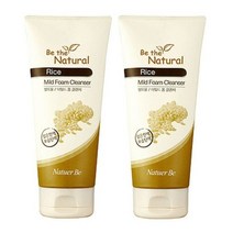 2개)네추어비 비더네추럴 쌀뜨물 마일드폼클렌저180ml, 180ml, 2개