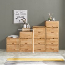 라구나 참죽 원목 3단 미니서랍장(착불), 색상:참죽원목