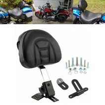 [해외] 오토바이 조정 가능한 새로운 플러그인 드라이버 라이더 시트 등받이 키트 할리 투어링 일렉트라 스트리트 글라이드 로드 킹 울트라 클래식