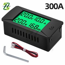 전류계 접지저항측정기 절연저항계 DC 0-300V LCD 디스플레이 디지털 전류 전압 전력 에너지 미터 내장 션, 04 Built-in 300A shunt
