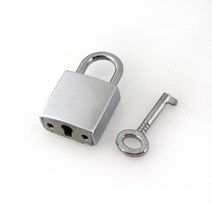 금속 사각형 키 자물쇠 패션 잠금 버클 수하물 걸쇠 DIY 가방 핸드백 하드웨어 장식 액세서리 1 피스, chrome