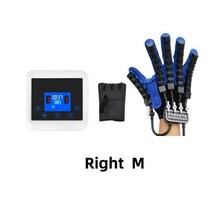 굽은등교정기 굽은어깨교정기 등펴는기구 뇌졸중 무선 미러링 재활 로봇 장갑 편마비 뇌경색 훈련 장비 손가락 운동, [03] UK Plug, Right M+AU Plug