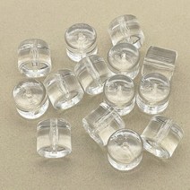 아크릴원통 수제 귀걸이목걸이 DIY 부품에 대 한 15x14mm 170pcs 투명 아크릴 실린더 비즈 보석 연구 결과, 01 Clear