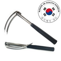 덕진 분리형 접이식 두발 괭이 약초 곡괭이 곡갱이 쇠스랑 농기구, 1개