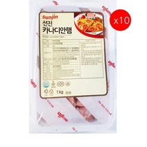 [더착한푸드]카나디안햄(선진 1K) 10개 식자재마트 대용량 업소용 카나디언햄 햄 간식 안주 카나디안 카나디언