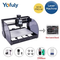 레이저커팅기 레이저가공기 아크릴조각기 CNC 3018 Pro Max DIY 3 축 GRBL 밀링 우드 라우터 PCB PVC 미니 CNC3018 Crave 조각사, [03] 2500mw laser, [01] 3018 PROM