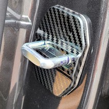 BMW 범용 도어스트라이커 도어체커 악세사리 튜닝 파츠 몰딩커버 용품 2시리즈 5시리즈, M로고, 제너럴 블랙아이스(4개세트)