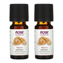 나우푸드 방향 아로마 에센셜 오일 Vetiver 베티브 베티베르 오일 10ml x2개
