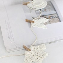 빨래줄 디자인 미니 가렌더 장식 예쁜 인테리어 소품, 단품
