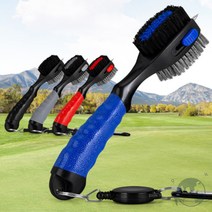 VEDANA 양면클럽브러쉬 골프클럽브러쉬 클럽솔 골프채세척기, 색상랜덤발송