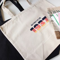 험블스튜디오 1937 레트로 감성 레터링 장바구니 캔버스 에코백가방