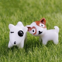 강아지 반려견 피규어 모형 DIY미니어처하우스, 브라운