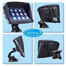 7인치 Gps 네비게이터 휴대용 8GB-256MB + 차양 장치 지도 트럭 자동차 터치 스크린, 02 Bluetooth 8G 256MB