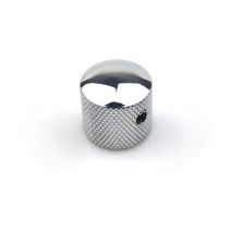 기타 2pcs 금속 톤 볼륨 노브 전위차계 모자 캡 대형 푸시 노브 홀 라 부품 용품, 크롬 x 2개