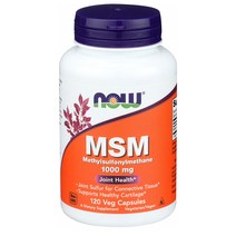 NOW 나우푸드 MSM 식이유황 무릎관절영양제 1000mg 함량 120캡슐
