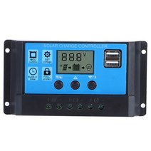 Tiwoncy 태양광 제어기 자동 PWM LCD 듀얼 USB5V 출력조절기 PV시스템 연결(60A)