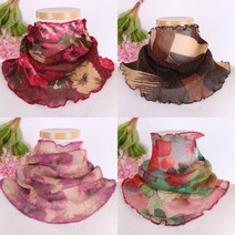 은창]반짝 나염 스트레치 워머 스카프 35종 머플러 목도리 마후라 봄 여름 실크 레이스 주름 면 쉬폰 공단 추천 파는곳