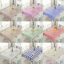 깽구 식탁보 방수 고급체크 테이블보 10종, 110 x 160 cm, 타입1