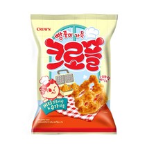 버터크로와상 슈가와플 크라운 크로플 과자 스낵 98g x2 (사탕증정), 1개