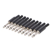 10 개 PCS 6.35mm 남성 1/4 