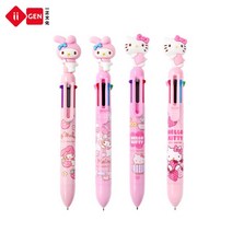 산리오 제트스트림 Kawaii Sanrios 액세서리 마이 멜로디 헬로 키티 10 색 볼펜 만화 애니메이션 문구 귀여운 학생 필기구 젤 펜, [01] Random one, [01] Hello Kittys