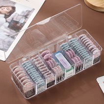 소프트 일회용 콘택트 렌즈통 수납 정리 케이스 아크릴 보관함, 렌즈 보관 케이스 8구 커버형, 1개