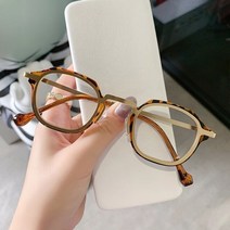 연예인안경 고급 뿔테 가벼운 초경량 안경테 빅사이즈 시력보호 soampei 레트로 스퀘어 tr90 금속 여성 프레임 클리어 안티 블루 레이 스프링 힌지 남성 광학 프레임