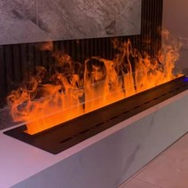 벽난로 현대 실내 임베디드 음소거 물 미스트 전기 벽난로 가습기 고출력 3D 불꽃 수증기, [07]