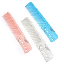 루시피 바버샵 디자인 패턴 콤보 커트빗 1개 (색상랜덤) 고내열소재 바리깡, 랜덤발송