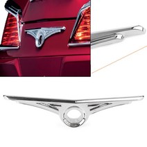 혼다 골드 윙 GL 1800 2001- Goldwing 바이크 오토바이 뒷 트렁크 키홀 트림 크롬 ABS 장식 부품, 한개옵션0