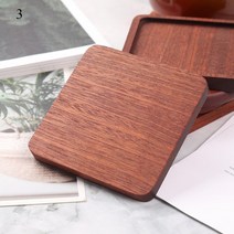 테이블 매트 방수 투명 실리콘 1인용 라운드광장 나무 컵 받침 한국어 내열성 차 커피 음료 뜨거운, A3+one 사이즈