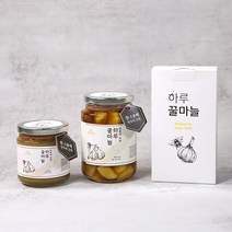 [선물용 답례품용] 먹기편한 스틱&떠먹는 병 하루 꿀마늘 2가지 맛 / 꿀마늘 마늘꿀절임, 1박스, [병 간마늘]하루꿀마늘500g