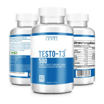 테스토T3500 더블팩 XXL 극고용량 테스토T3 근육구축 모티베이션과 포커스 2 x 60캡슐