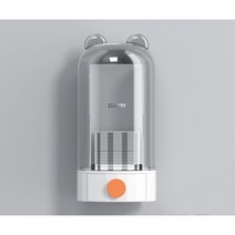 화장솜 케이스 자동화장솜 디스펜서 걸이형 메이크업 자동 프레스 면 패드 면봉 용기 화장품 면화, 회색