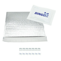 도나앤데코 일회용 접착 은박보냉백 8p + 미니 아이스팩 8p, 3세트