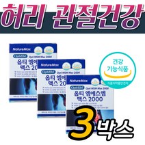 허리 무릎 관절 연골 건강 영양제 OPTI MSM 2000, 3개, 60정