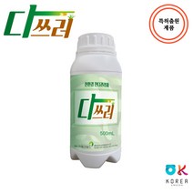 친환경 천연 제초제 강력 잡초 제거 특허출원 다쓰러 500mL, 1개