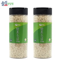 [솔섬식품] 신안 솔섬 프리미엄 함초천일염 210g, 210g × 2개