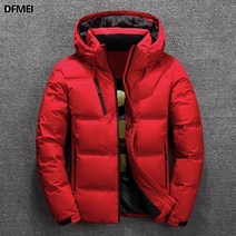 DFMEI 남자파카 남자 패딩 오리털 파카 트랜스 시즌 패딩 겨울 파카 블랙