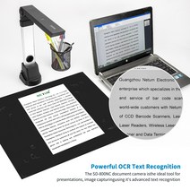 북스캔 Windows용 OCR 기능이 있는 Netum 책 스캐너 SD-800NC A4 문서 PDF/검색 가능 PDF/Word/tiff로 변환, 01 SD-800NC