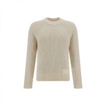 AMI 아미 로고패치 헴 니트탑