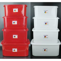 대일 밀폐용기 (9호 10호 11호 12호) 김장 김치통 대형 반찬통, 화이트 11호(33L), 1개