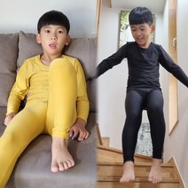 2개 국산 폭스 기모내의 상하세트 2종 남아동용