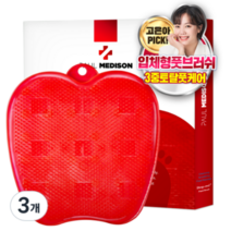 폴메디슨 딥레드 풋브러쉬, 1개입, 12개